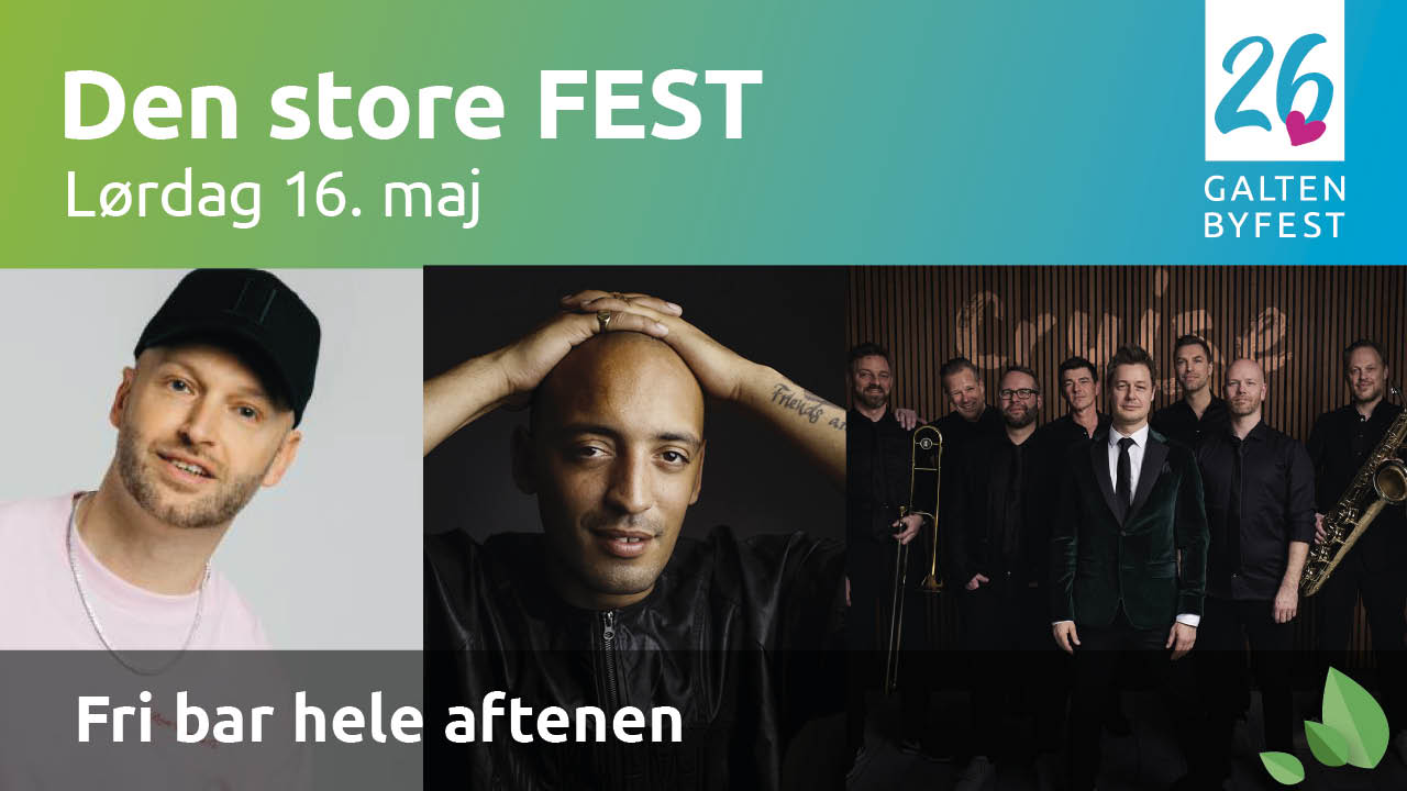 Den store FEST på Bytoften lørdag 16. maj med Cruiseband, Wafande og Djames Braun. Foto: Galten Byfest