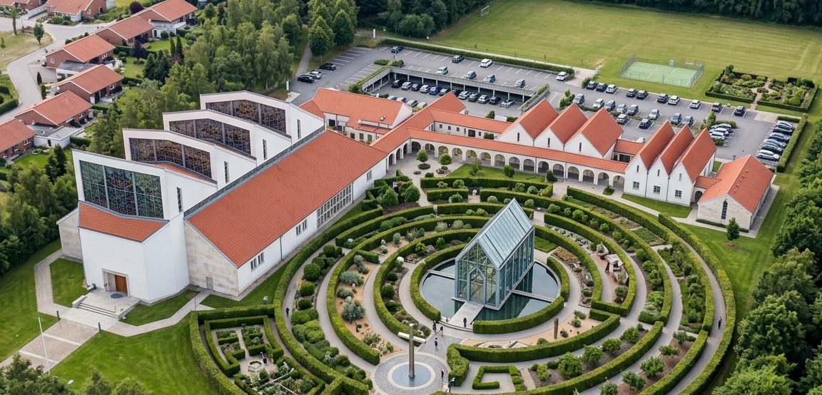 Sejs-Svejbæk Kirke set fra luften