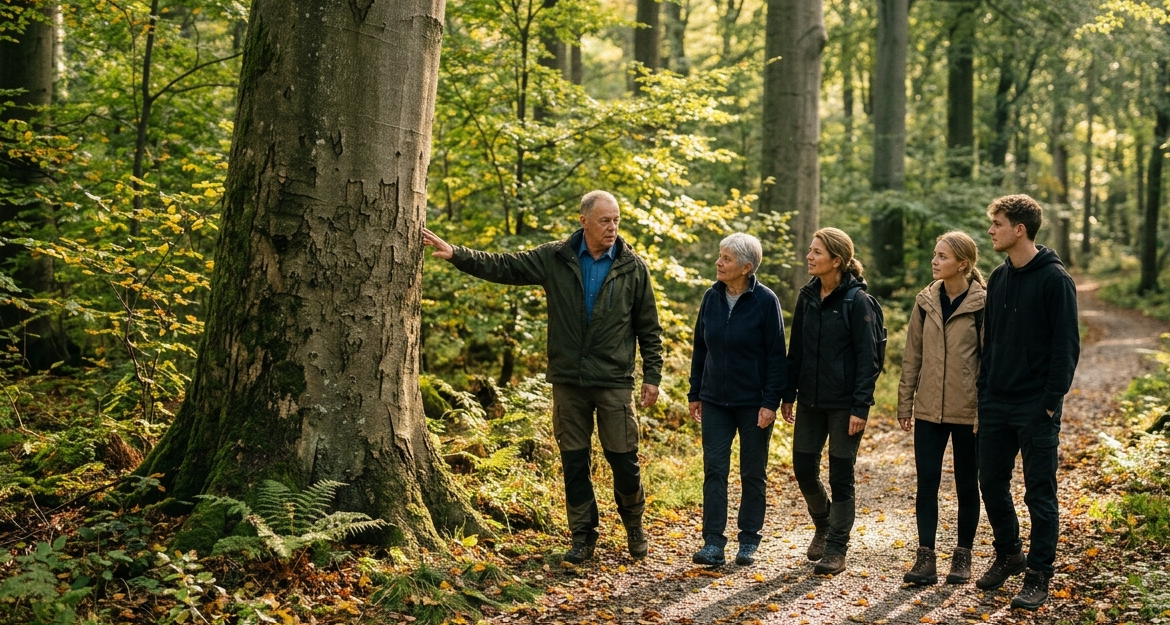 Trævandring ved Ry Kirke 30. august