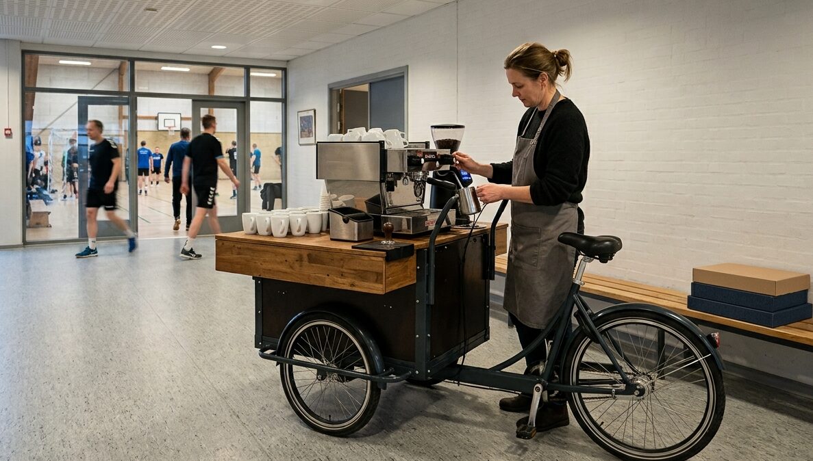 Café Harlev har fået en kaffecykel