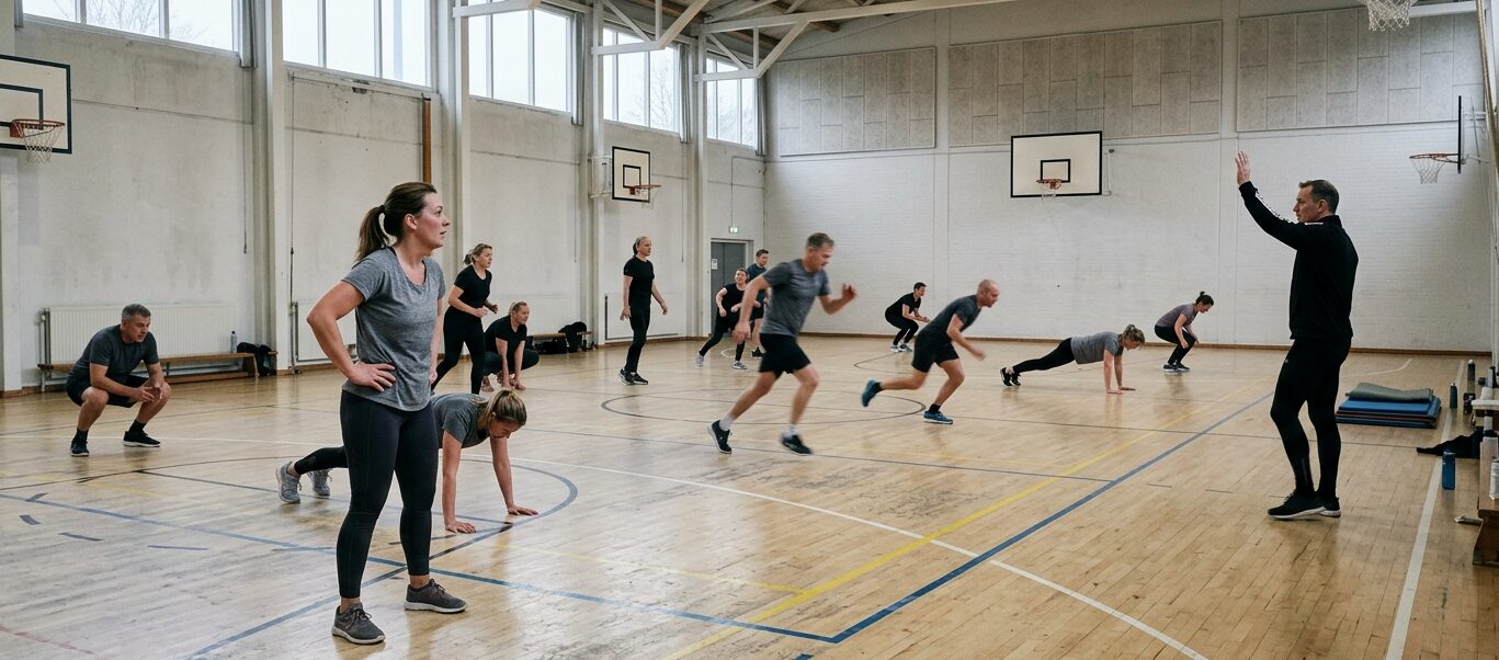 Søndagsbootcamp i Multihallen i Harlev